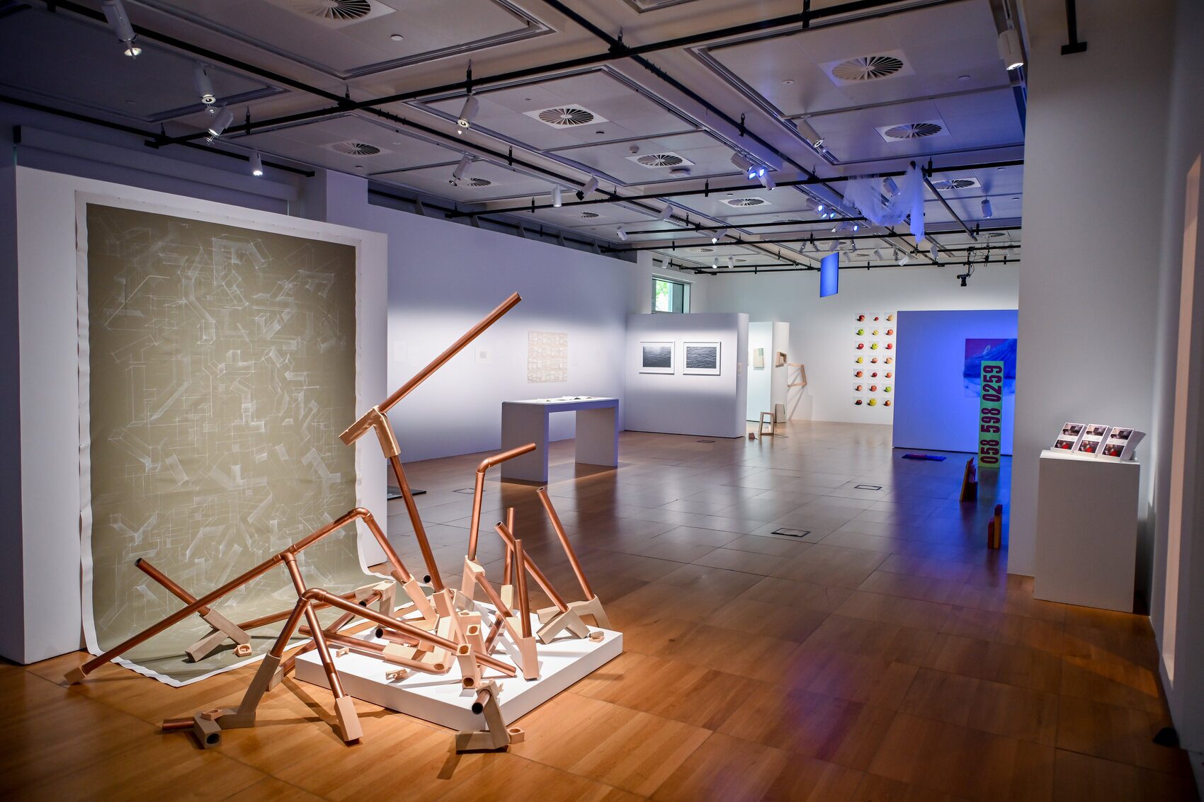 Installation view of Pressure Points